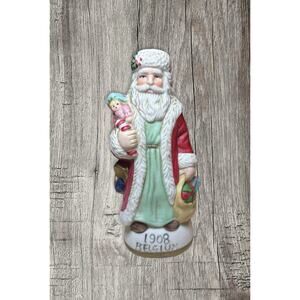 Vintage Old World‎ hand painted Santa's porcelain 1908 Belgium